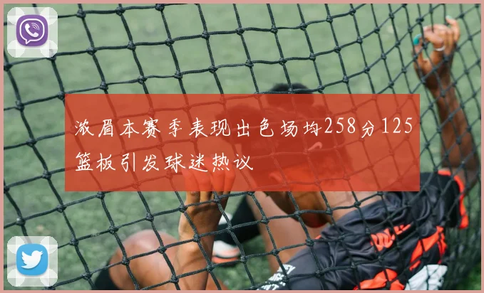 浓眉本赛季表现出色场均258分125篮板引发球迷热议